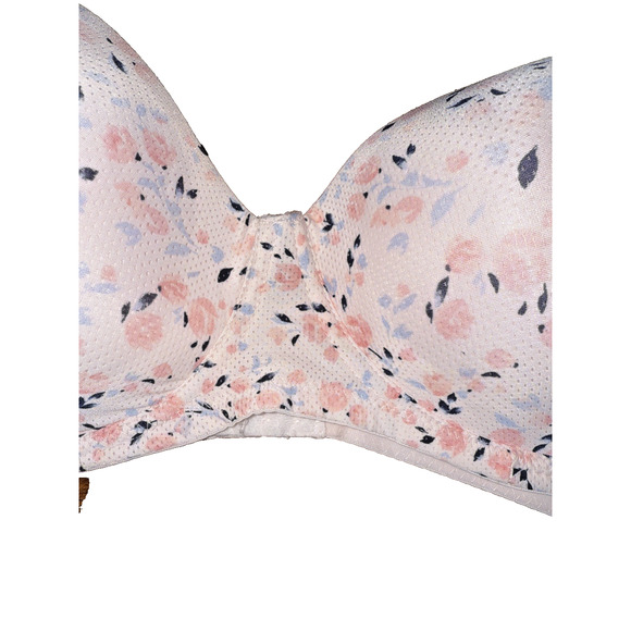 Laura Ashley Underwire Padded Floral Full Coverage Bra Size 42D Pink Romantic - Picture 3 of 10